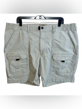 Foundry Supply Co. Khaki Cargo Shorts Men’s 46 Comfort Stretch 44x9